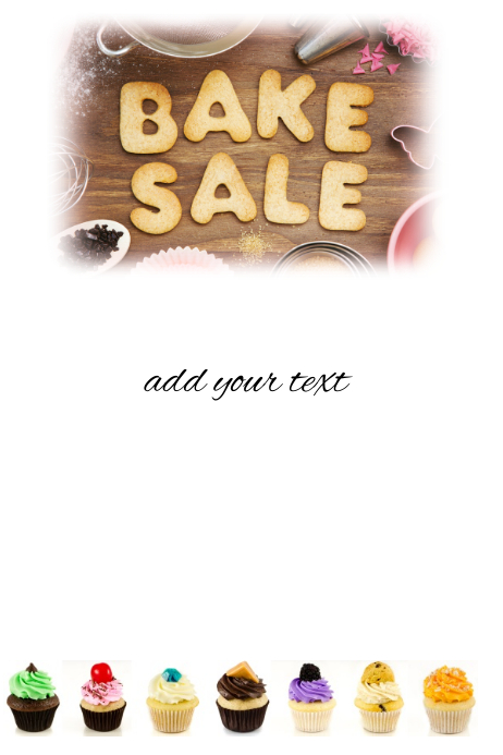 bake sale poster templates