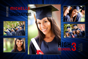 graduation photo collage template