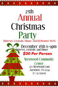 office annual christmas postermywall backgrounds templates template