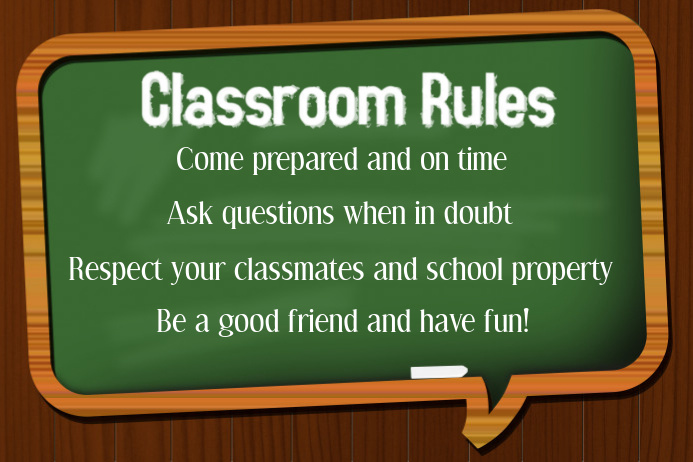 classroom rules template