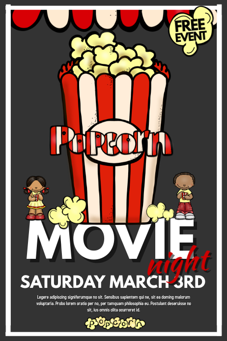 Movie Flyer Template Word