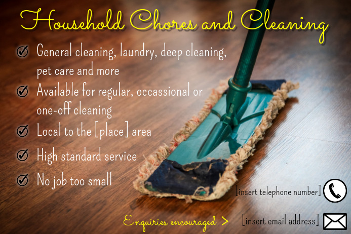 PosterMyWall Cleaning Service Flyers