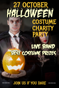 Halloween poster template