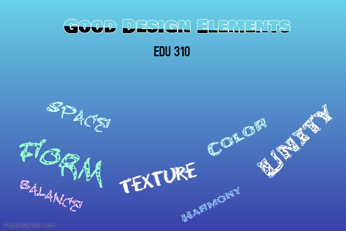 Good Design Elements Poster