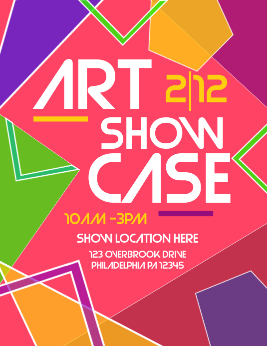 ART SHOW template PosterMyWall