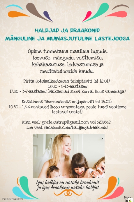 Mänguline ja muinasjutuline lastejooga Tallinnas!