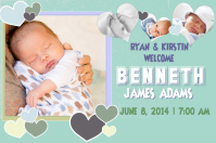 Baby Announcement Design Templates | PosterMyWall