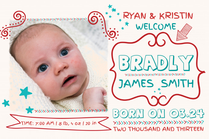 Baby Announcement Poster Template Baby Announcement Poster Template Postermywall Baby Announcement Poster Template Baby Announcement Poster Template Postermywall
