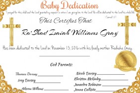baby dedication certificates templates baby dedication certificate template