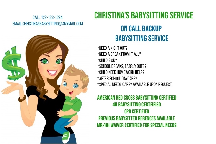 babysitter slogans barca fontanacountryinn com names for babysitting services