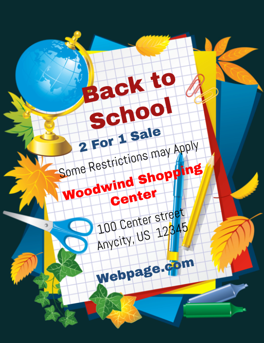 School Supplies Template Postermywall | school supplies template postermywall School Supplies Template Postermywall | school supplies template postermywall