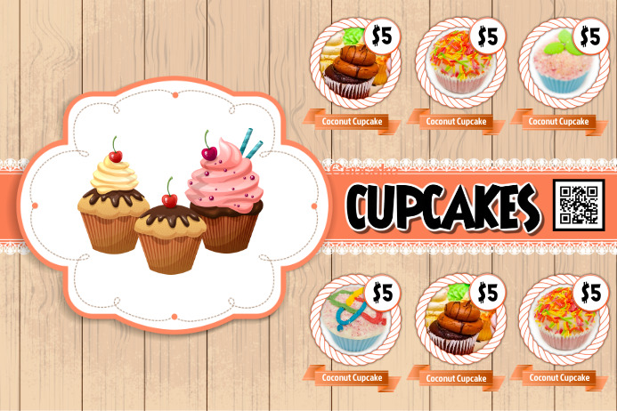 cupcake sale flyer