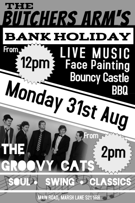 band flyer template