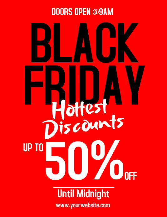 Black Friday Sale Flyer Template PosterMyWall