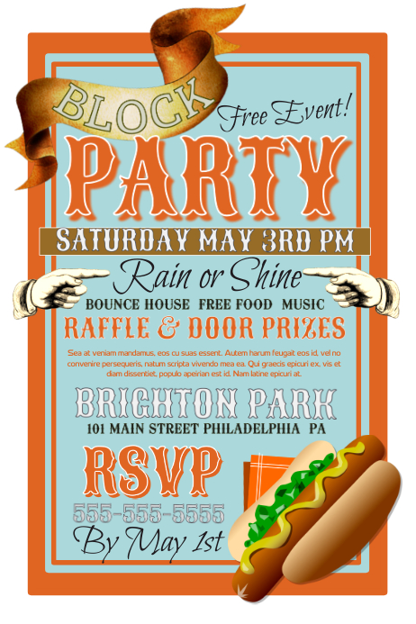 Block Party Template PosterMyWall block-party-template-postermywall