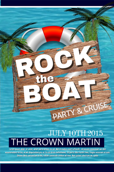 boat party flyer
