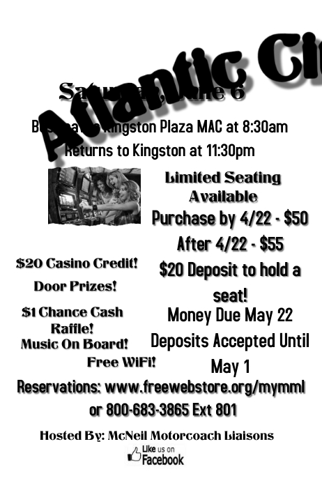 Casino trip flyer template