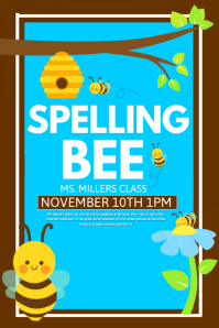 Customizable Design Templates for Spelling Bee Contest  PosterMyWall