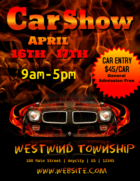 Car Show template PosterMyWall