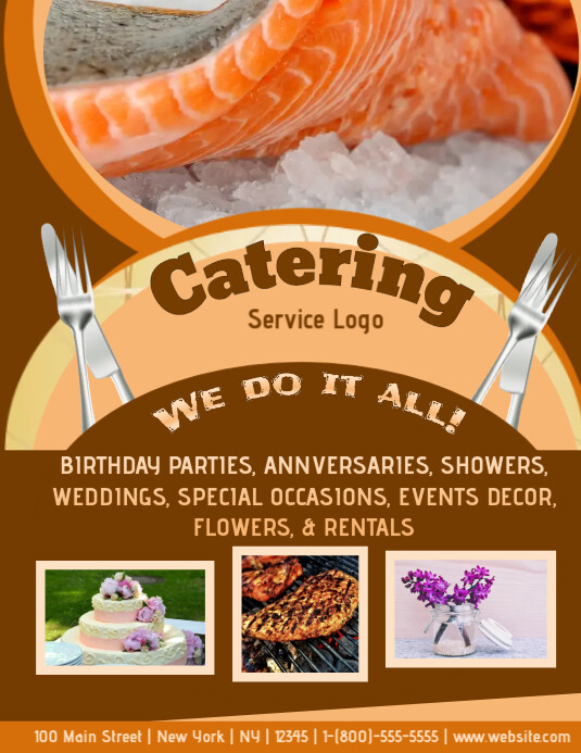 Catering template PosterMyWall