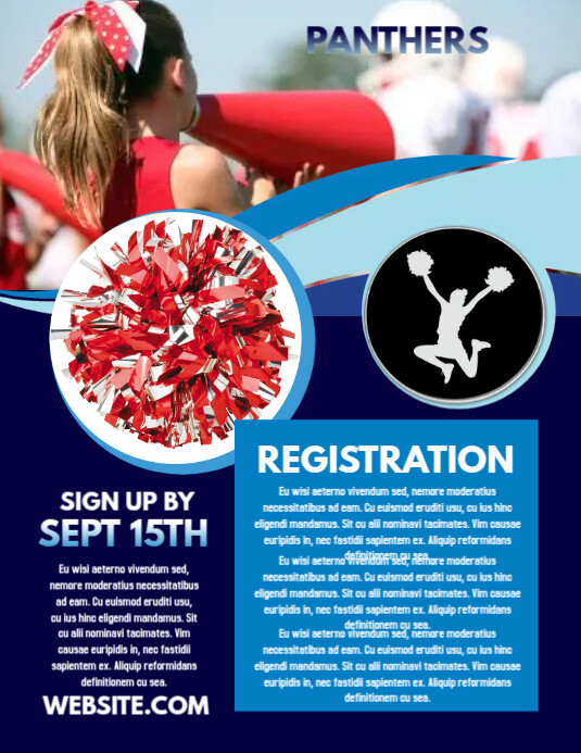Cheerleading template PosterMyWall Cheerleading template PosterMyWall