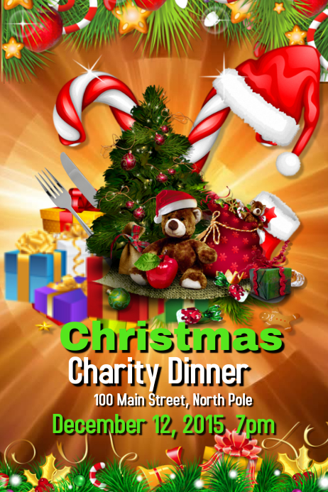 christmas charity template poster christmas charity dinner template postermywall christmas charity template poster christmas charity dinner template postermywall