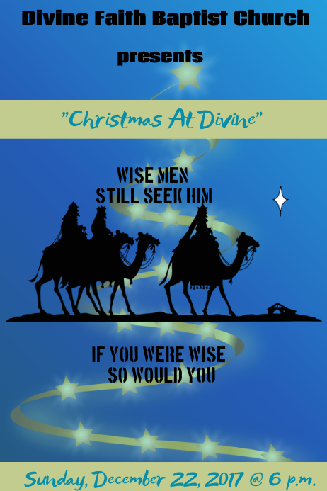 Christmas Church Program template | PosterMyWall