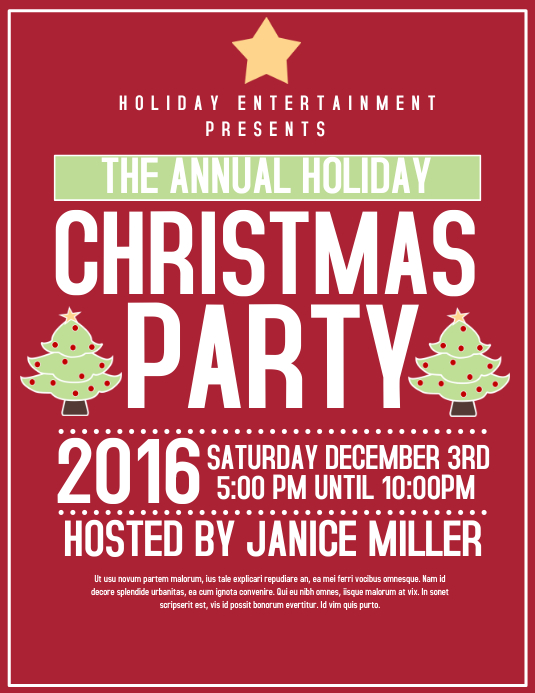 Christmas Party template : PosterMyWall