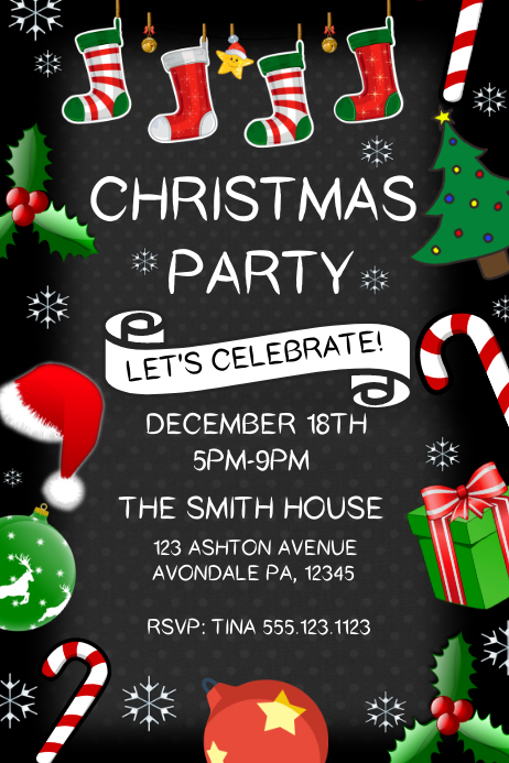 CHRISTMAS Template PosterMyWall