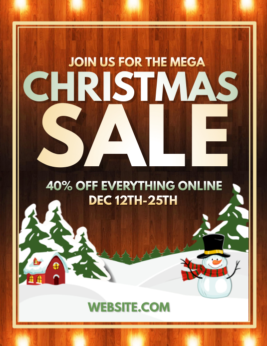 Christmas Sale template PosterMyWall