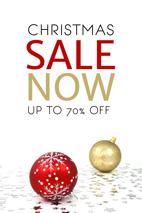 christmas sale flyer template postermywall christmas sale flyer template