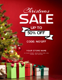 christmas retail poster templates postermywall christmas sale flyer template