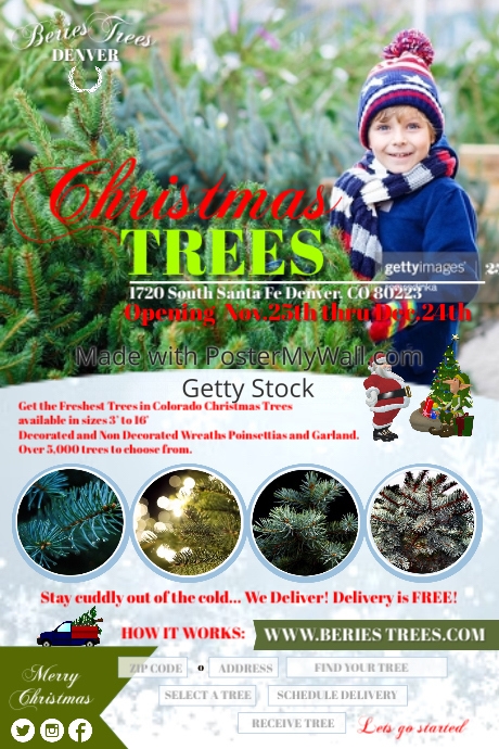 Christmas Tree10 Template PosterMyWall