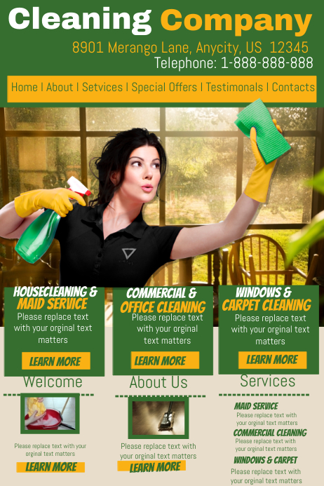 cleaning service flyers