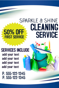 cleaning service template poster company sample profile flyer templates maid services flyers posters postermywall designs edit customizable documents hq
