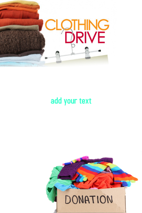 Clothing Drive Template PosterMyWall