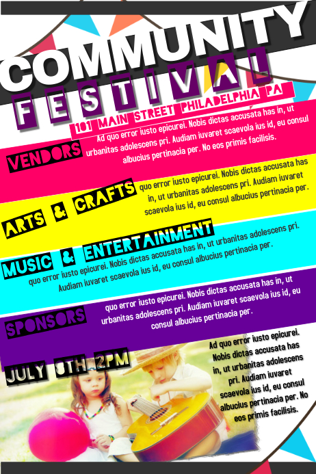 community event flyer template