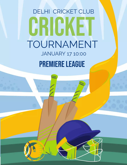 Cricket Tournament Template PosterMyWall