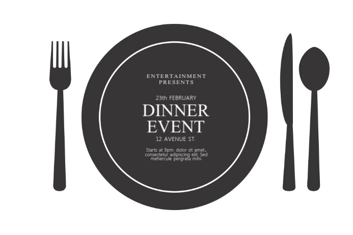 dinner event flyer template postermywall dinner flyers samples