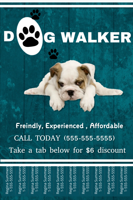 Annagraham design: 50th anniversary Dog walker template | PosterMyWall