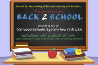 back to school poster template