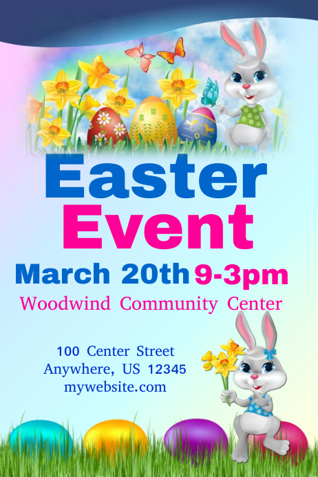 Easter Event Flyer template PosterMyWall Easter Event Flyer template PosterMyWall