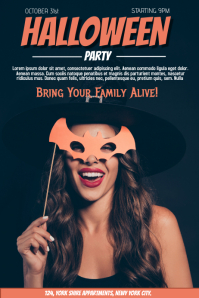 Halloween poster template