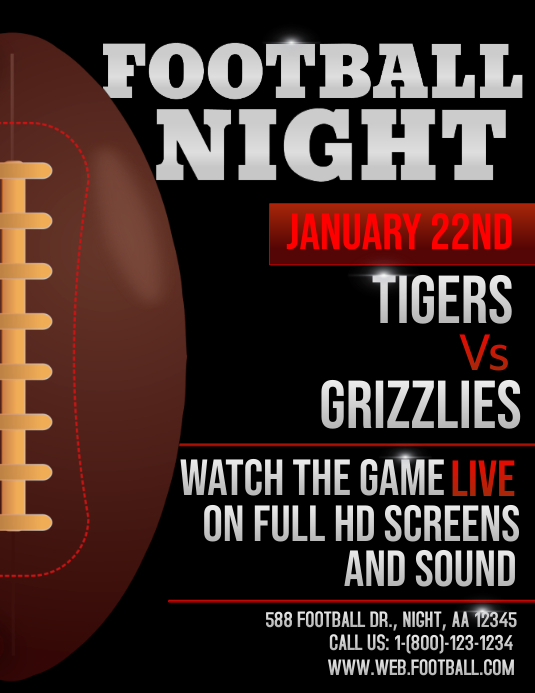 Fantasy Football Template PosterMyWall