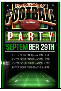 football party poster template