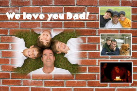 fathers day photo collage template