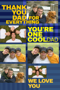 fathers day photo collage template