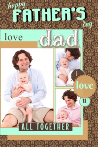 fathers day photo collage template