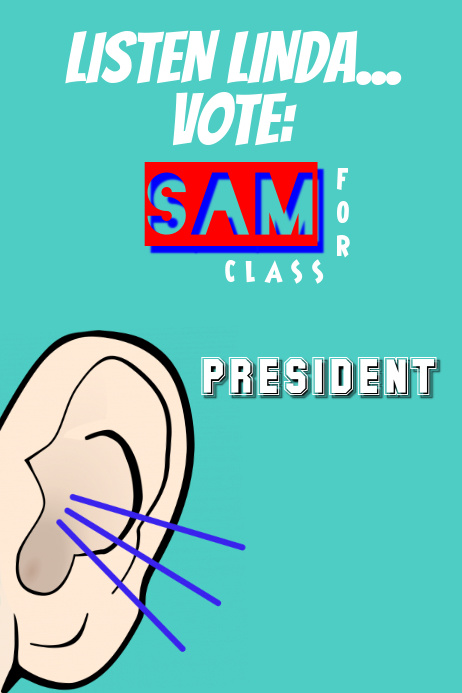 CLASS PRESIDENT Template PosterMyWall