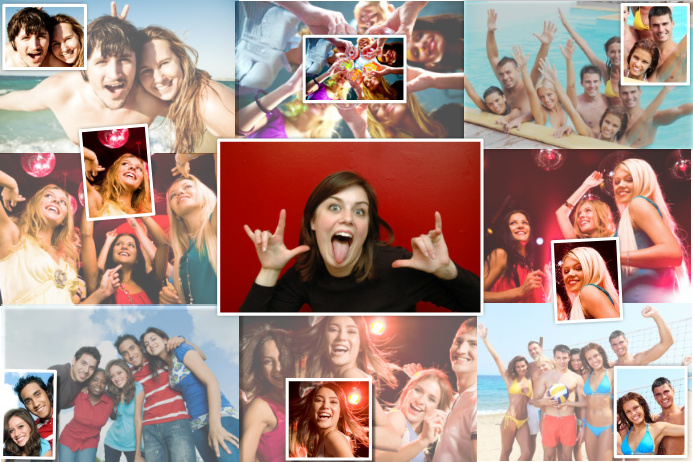 Friends photo collage